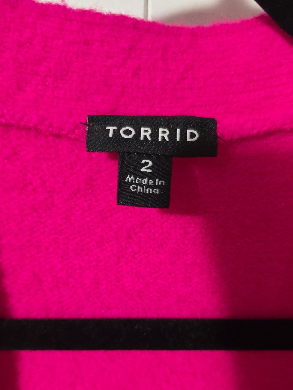 Torrid Pink Open-Front Women's Cardigan - Picture 3 of 4
